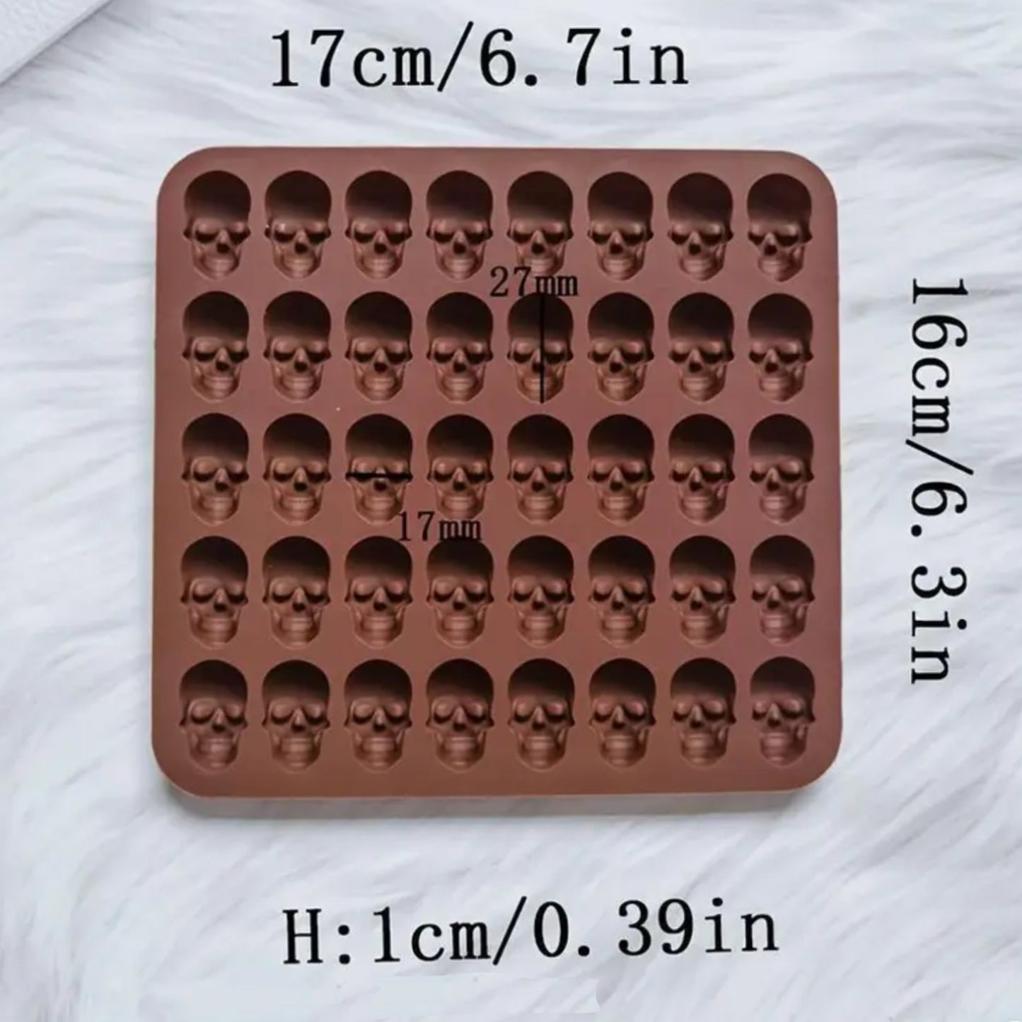 Molde de 40 calaveritas