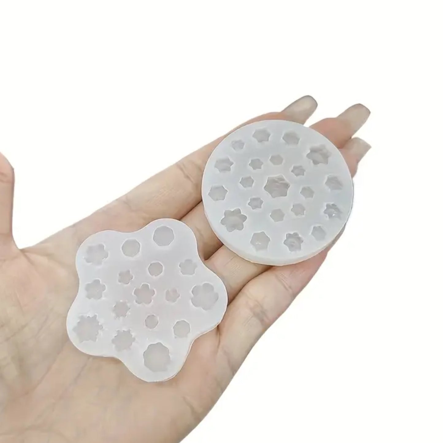 Juego de 6 moldes para mini flores y hojas de velas