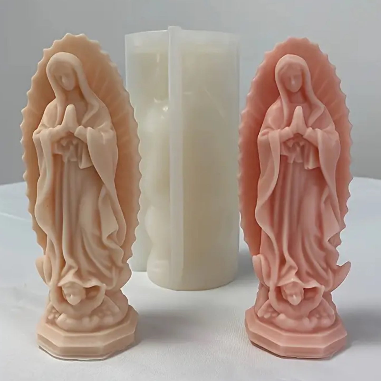 Molde de silicona para estatua Virgen María