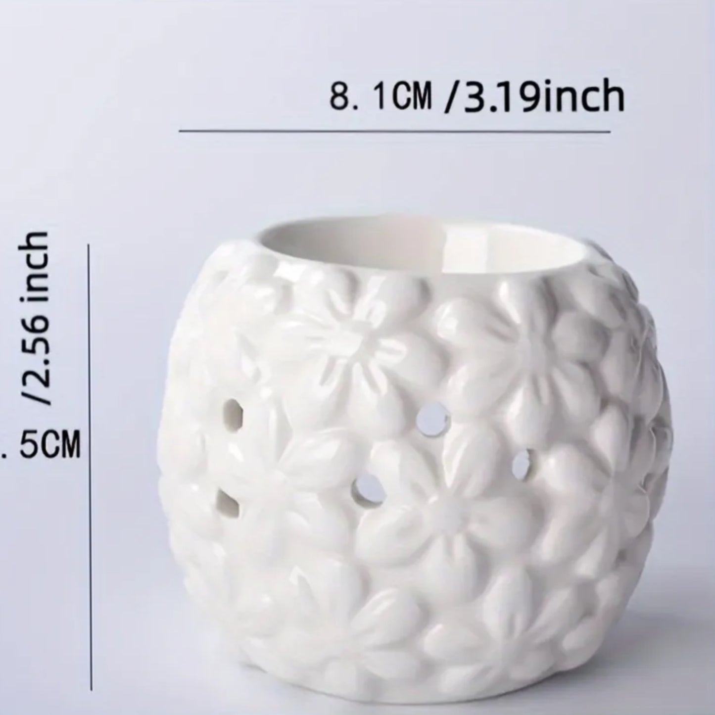 Difusor de esencias aromáticas de cerámica diseño de flores
