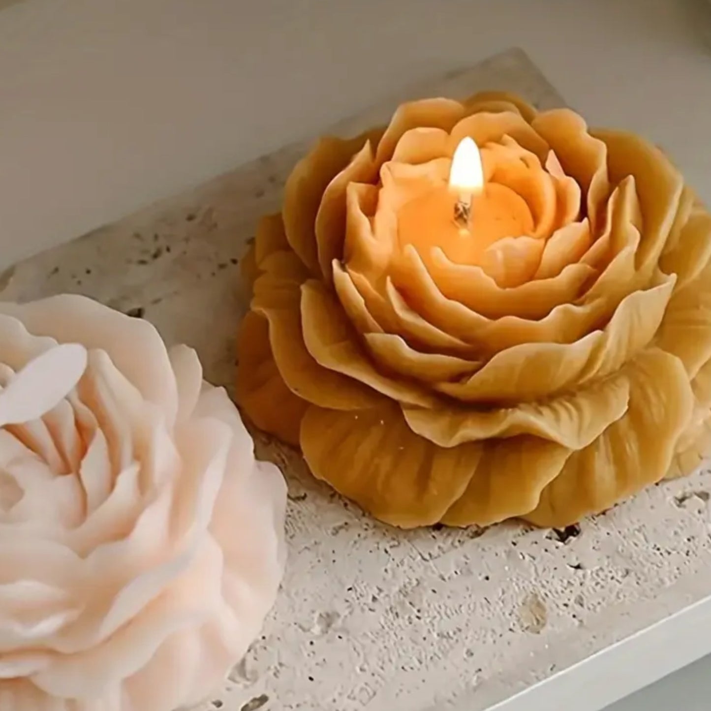 Molde figura de peonia tamaño grande