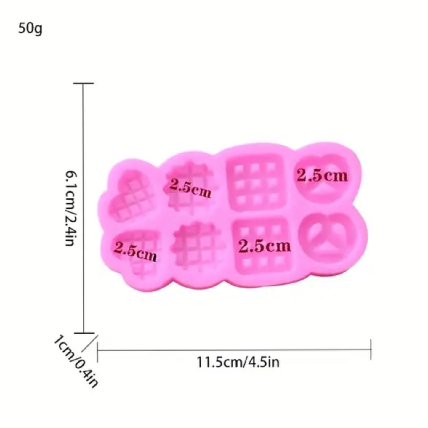 Molde para hacer velas en forma de galletas