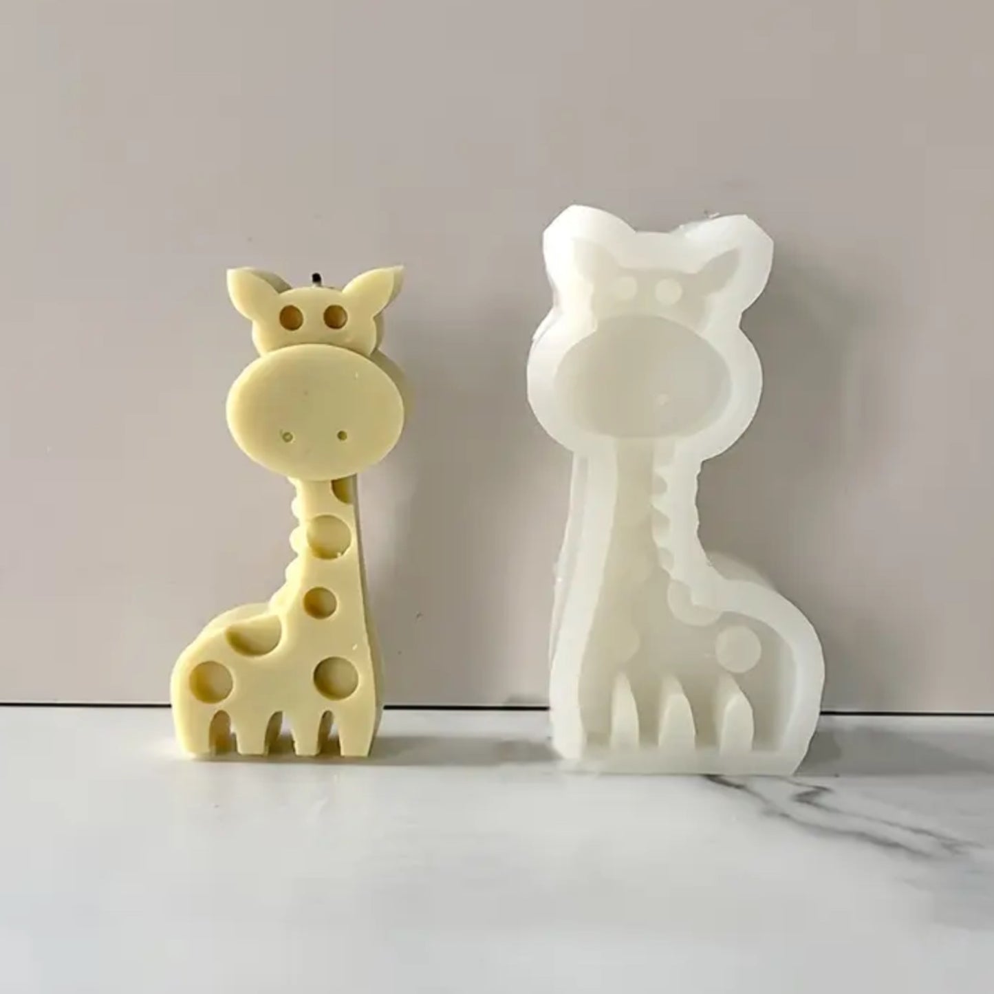 Molde de figura de jirafa para hacer vela decorativa