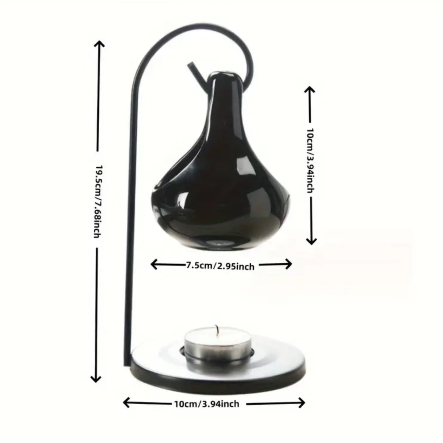Difusor de esencias aromáticas de cerámica brujita negro