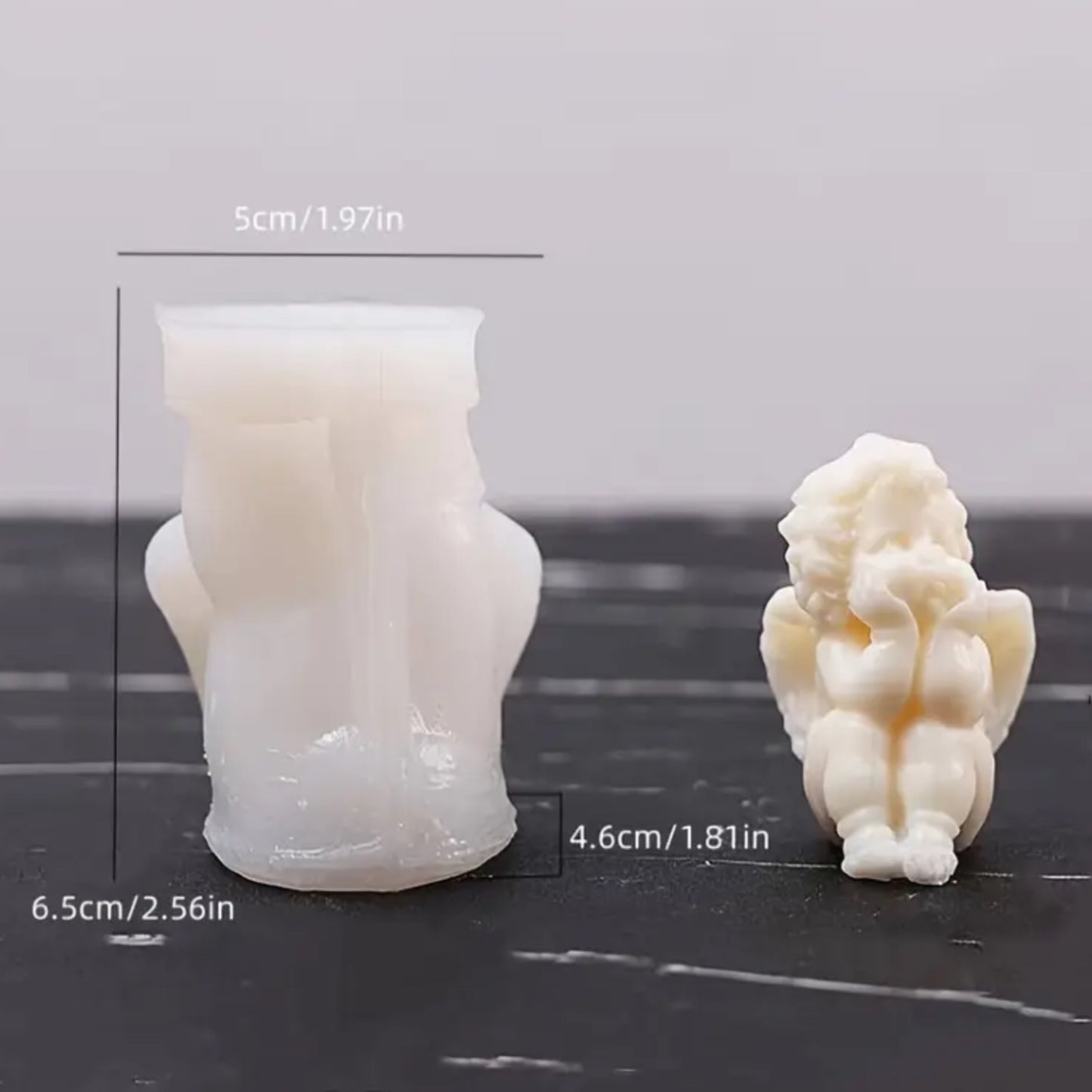 Molde para hacer velas de angelitos