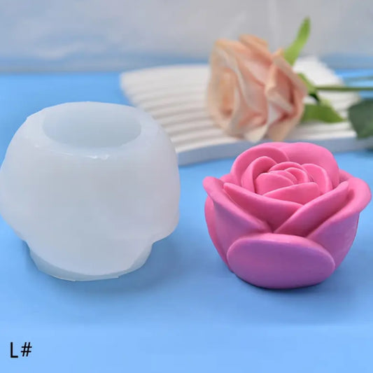 Molde figura de rosa tamaño grande