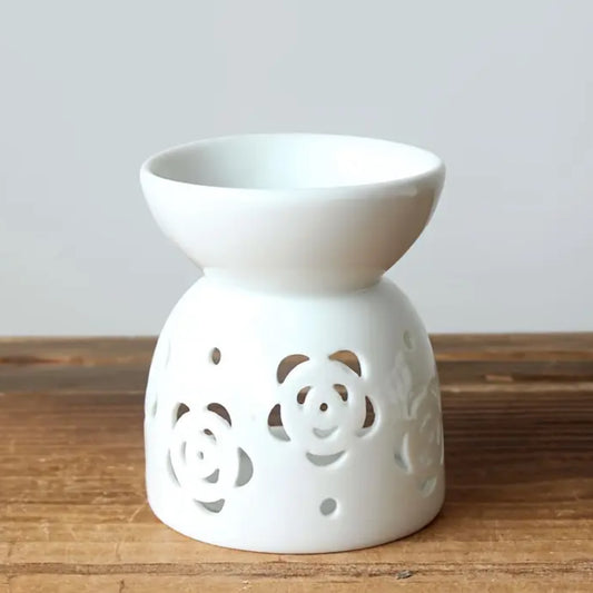 Difusor de esencias aromáticas de cerámica diseño flores