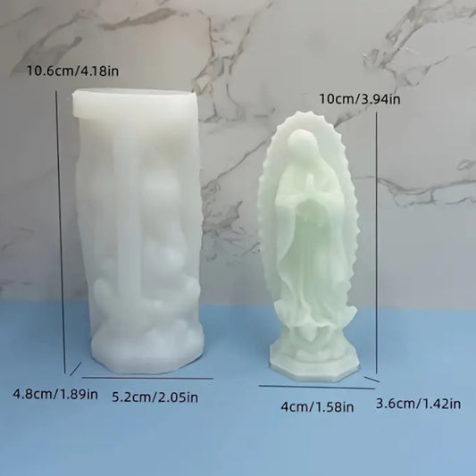 Molde de silicona para estatua Virgen María