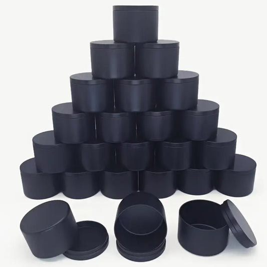 Lata para velas color negro 8oz/230ml