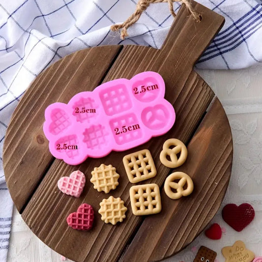 Molde para hacer velas en forma de galletas