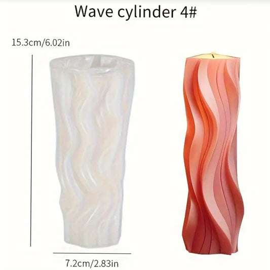 Molde Cilindro Ondas Gde