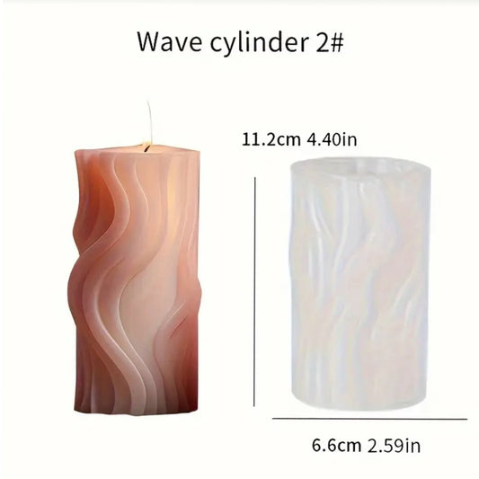 Molde Cilindro Ondas Chico