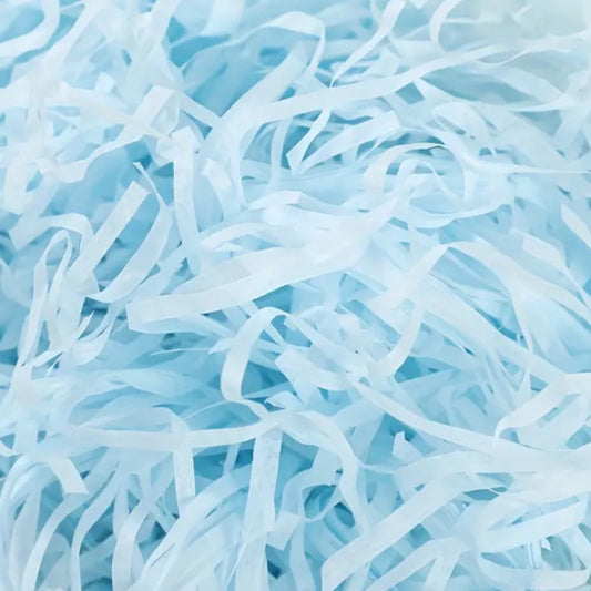 Relleno de papel rafia color azul 20g