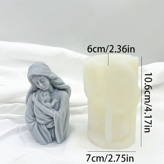 Molde de silicona para Virgen Maria 3D