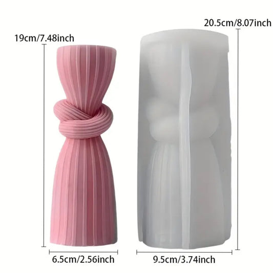 Molde de silicona para velas de columna