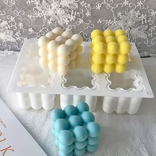 Molde con 6 cubos esfera tamaño grande