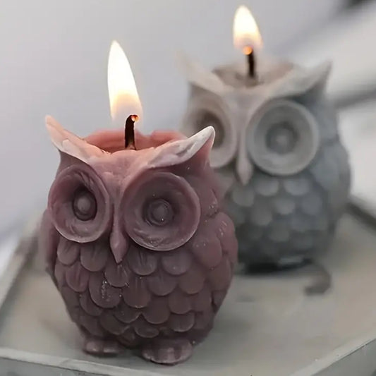Molde para velas en forma de búho