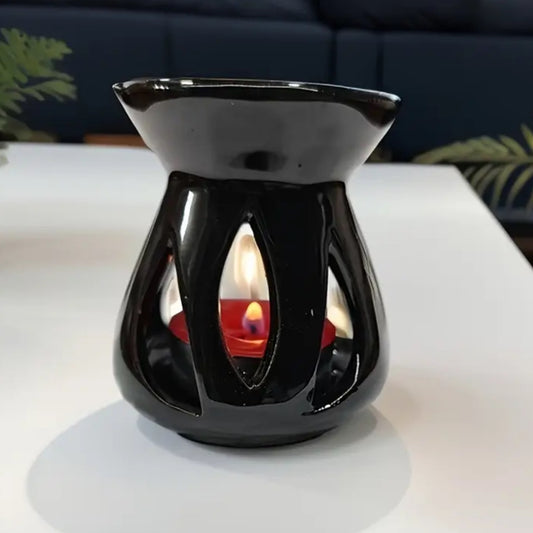 Difusor de esencias aromáticas de cerámica negro