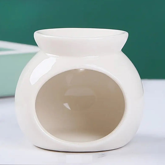 Difusor de esencias aromáticas de cerámica minimalista blanco