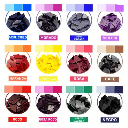 12 colorantes concentrados para velas